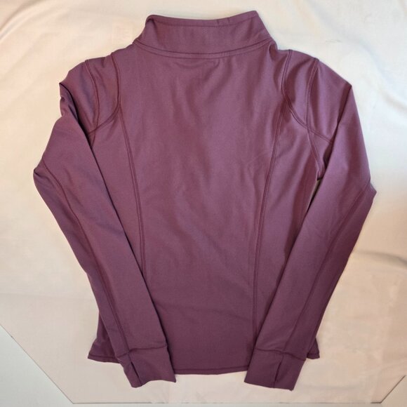 SUNZEL Women Lightweight Sports Running Workout Yoga Athletic Jacket Sz 8 Maroon - Picture 2 of 12